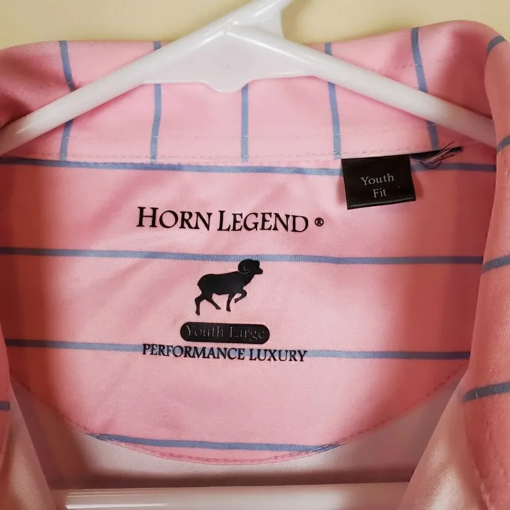 Horn Legend Pink Striped Polo